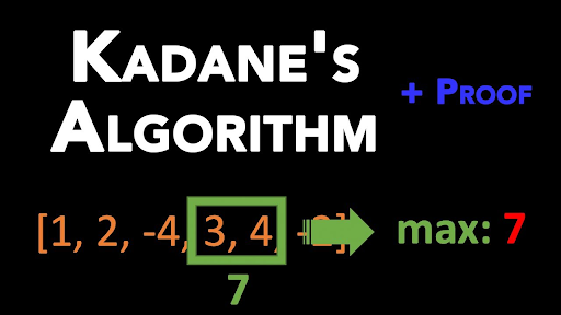 Kadanes Algorithm