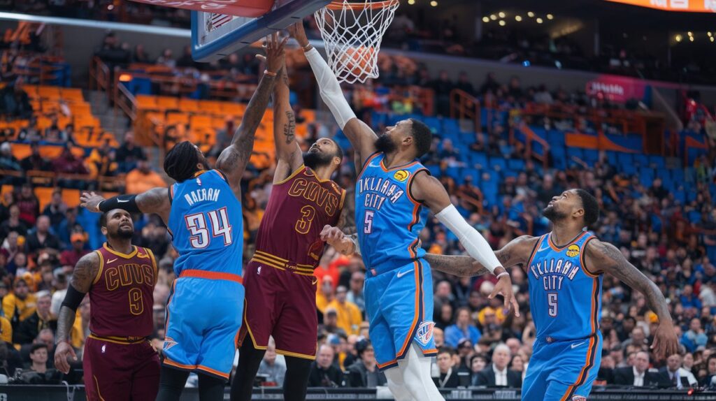 cleveland cavaliers vs oklahoma city thunder match player stats​