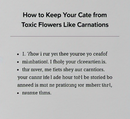 Are carnations toxic to cats